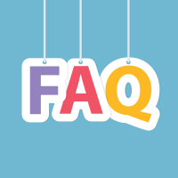 FAQ hanging sign