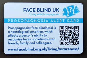 Face Blind Alert Card
